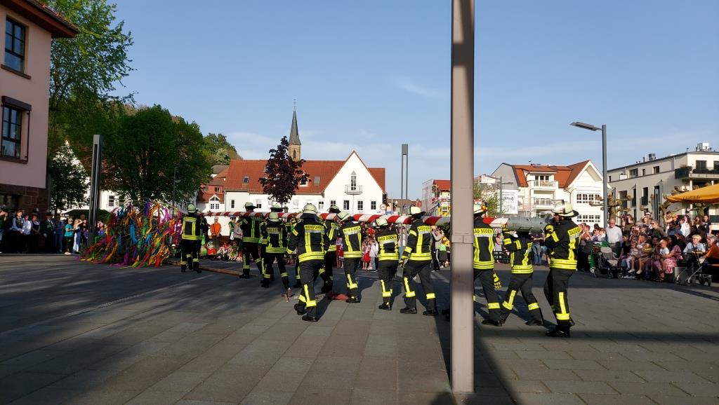 FF Bad Soden Maibaum Aufstellen 2024 015