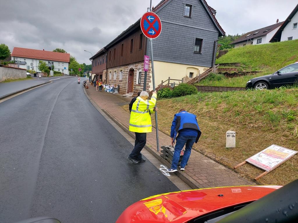 2025 05 25 Absicherung Dorfflohmarkt Ahl 2025 003